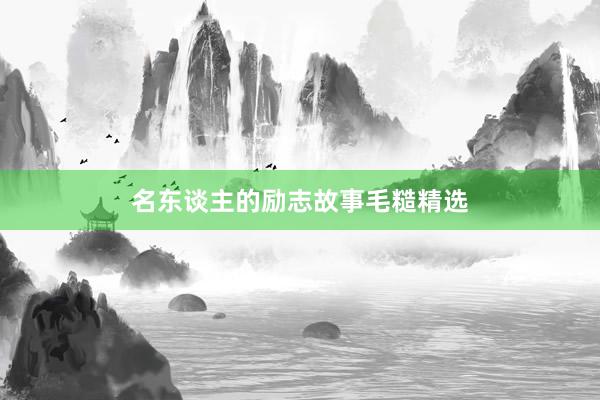 名东谈主的励志故事毛糙精选
